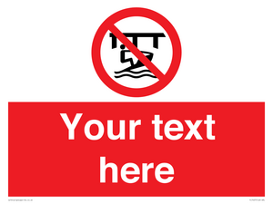 Custom Do not use watercraft in the vicinity of piers